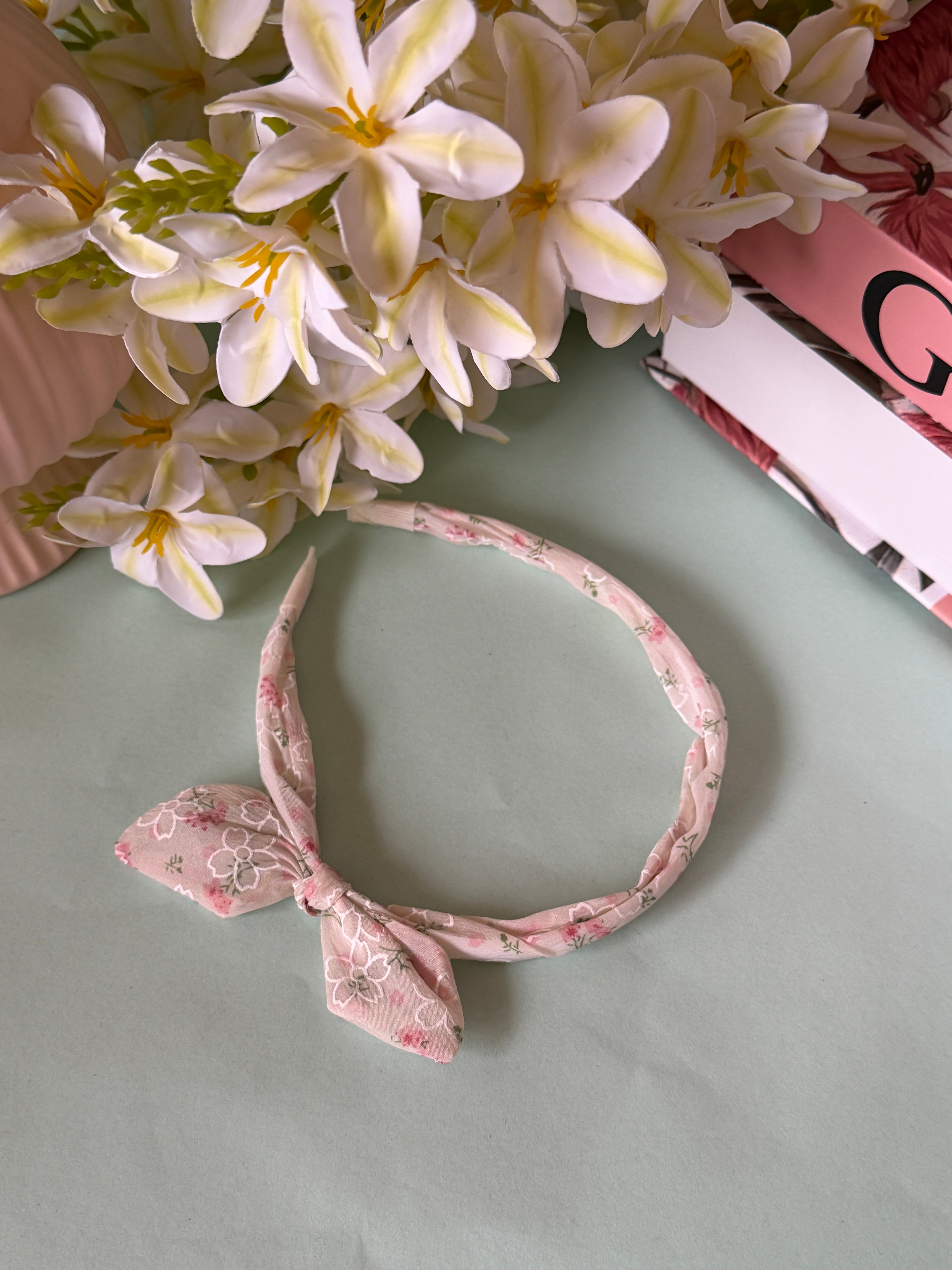 Floral Bow Headband