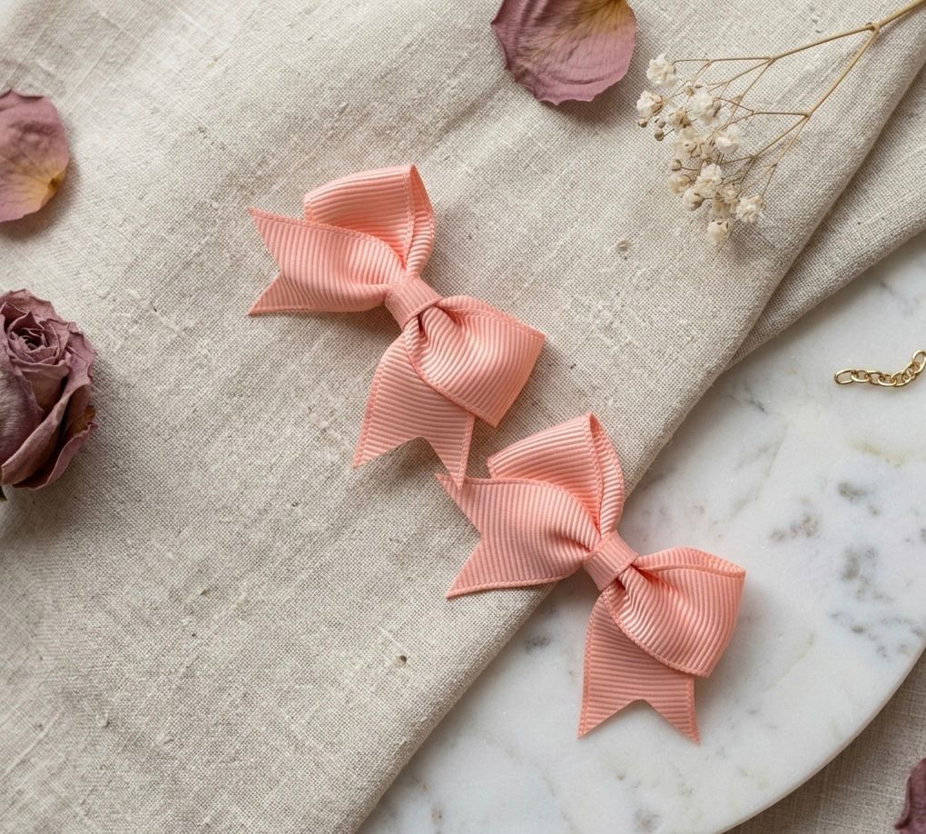 Peach Mini Bow