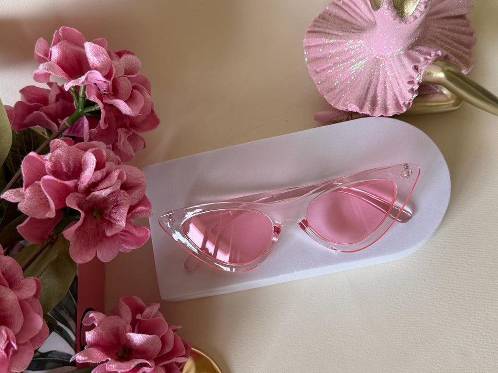 Pink Cat Eye Sunglasses | Coquette Y2K Retro Aesthetic