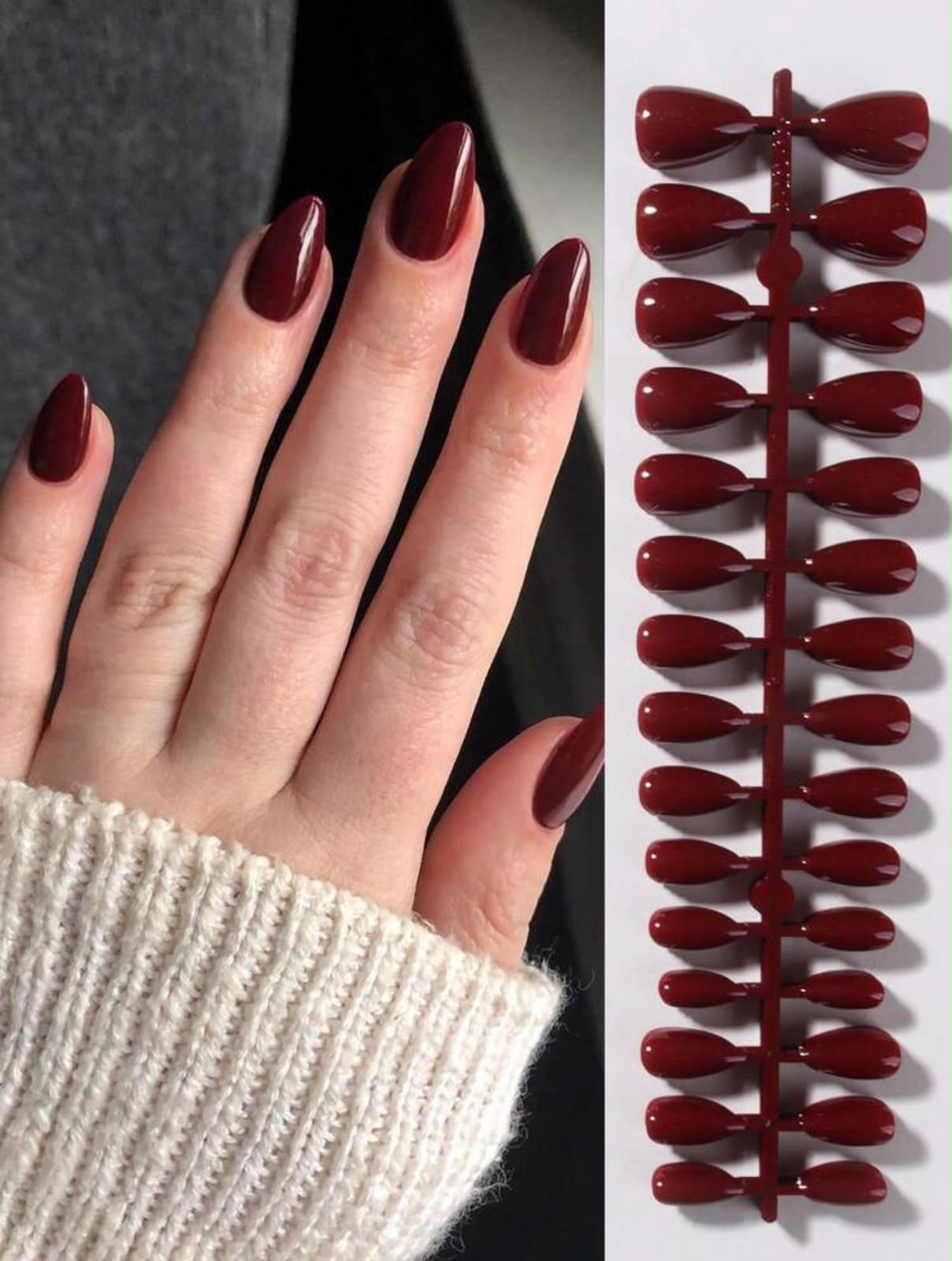 Glossy Press-On Nails