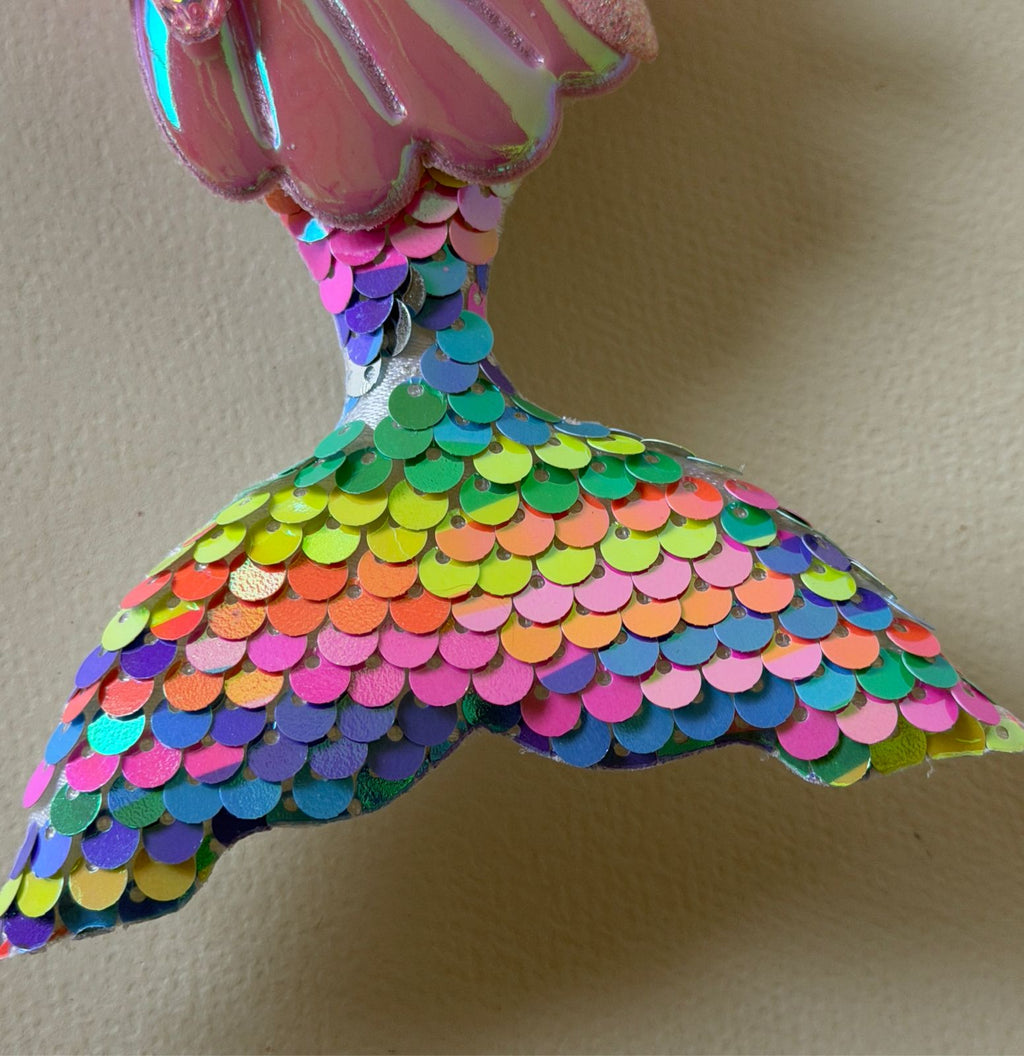 Rainbow Mermaid Tail  Hair Clip