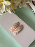 Cherry Blossom Fabric Snap Hair Clips