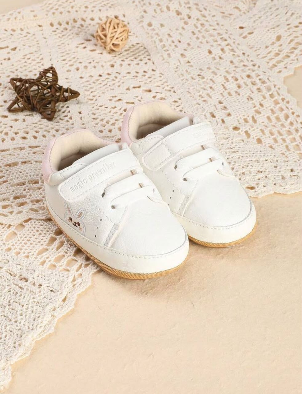 White Baby Sneakers | unisex| | 6–12 Months