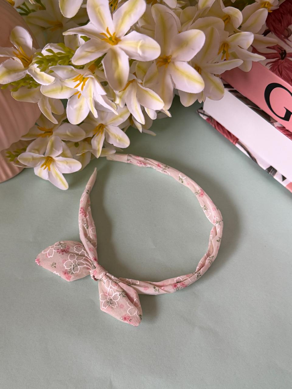 Floral Bow Headband