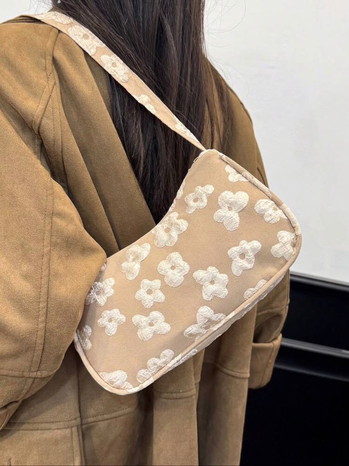 Jacquard Small Shoulder Bag | Chain Crossbody Purse for Women