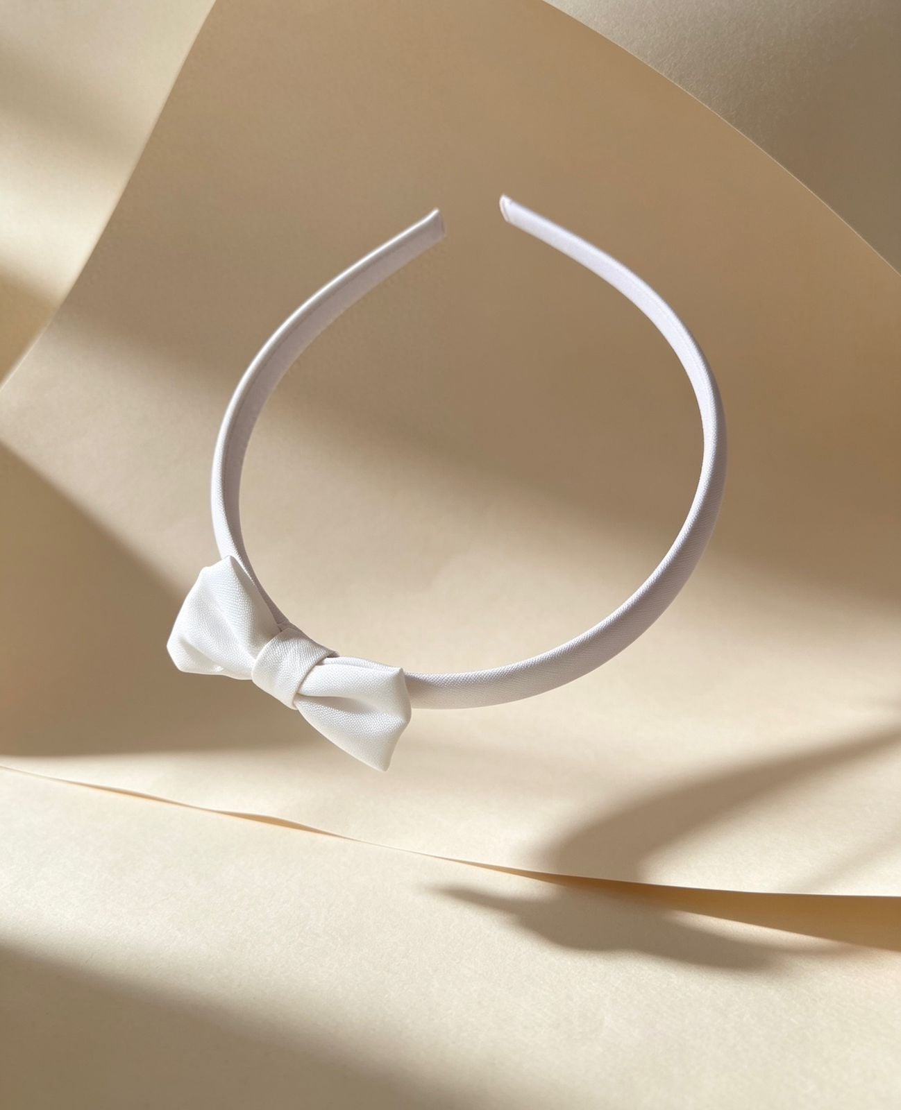Classic White Bow Headband