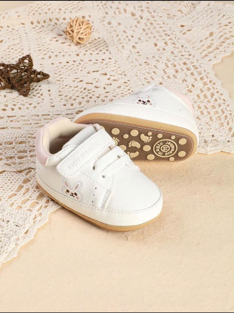 White Baby Sneakers | unisex| | 6–12 Months