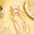 Coquette Long-Tail Ribbon Bow Clips | Double Layer Satin & Lace Hair Accessories