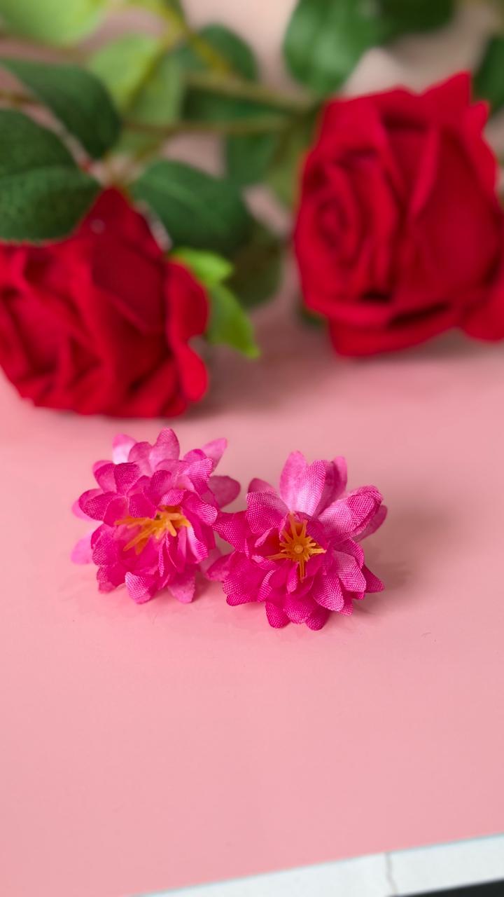 Girls Multi-Color Fabric Flower Hair Accessories