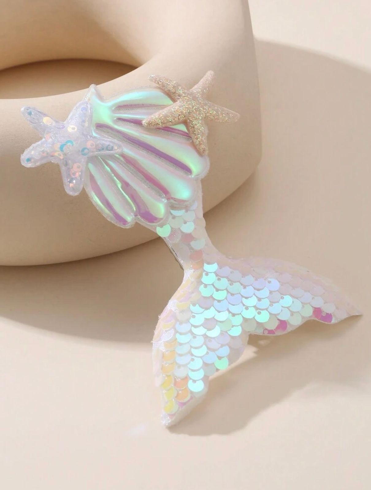 Pearl Mermaid Tail Hair Clip