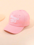 Mama's Girl" Embroidered Baseball Cap – Pink Cotton Dad Hat