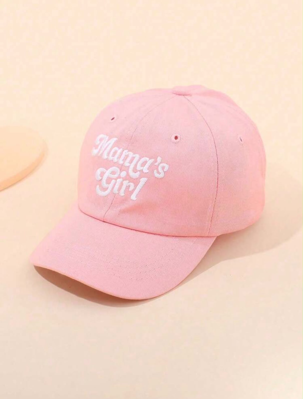 Mama's Girl" Embroidered Baseball Cap – Pink Cotton Dad Hat