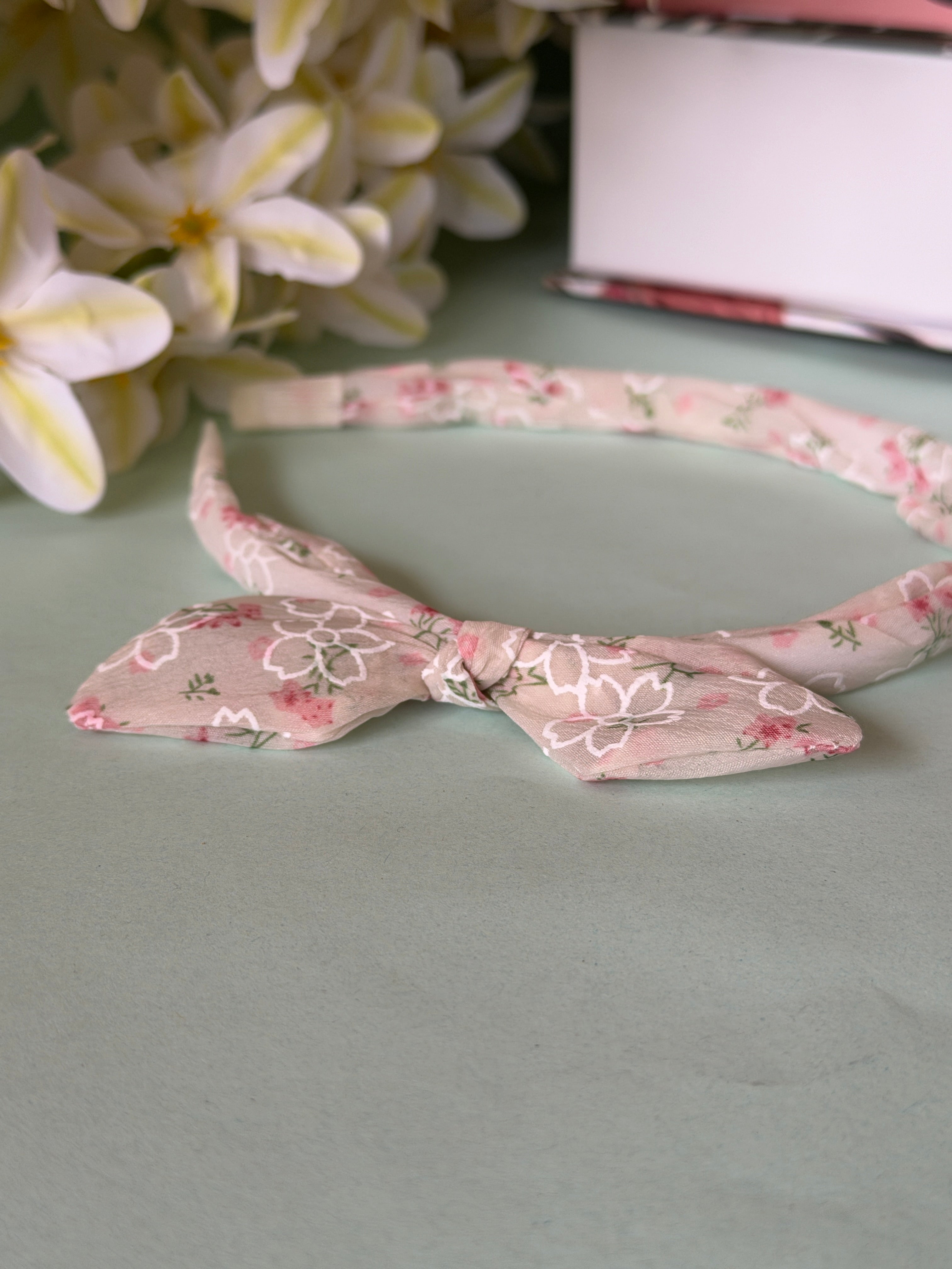 Floral Bow Headband