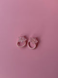 Sparkly Soft Pink Star Hair Ties