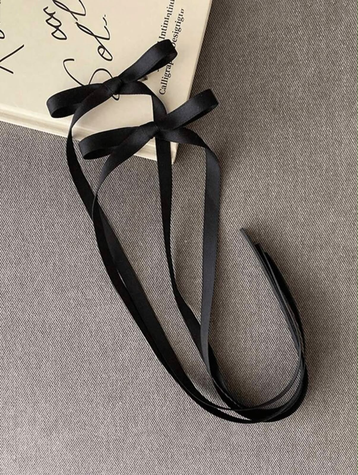 Long Tail Satin Ribbon Bow Hair Tie – Pastel Streamer Hair Accessory