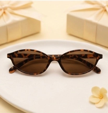 HA TinyTrends Vintage Oval & Rectangular Sunglasses | Aesthetic UV Protection Eyewear