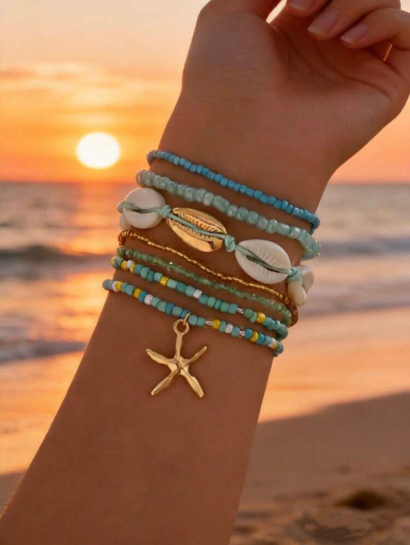 Ocean Wave Beaded Bracelet