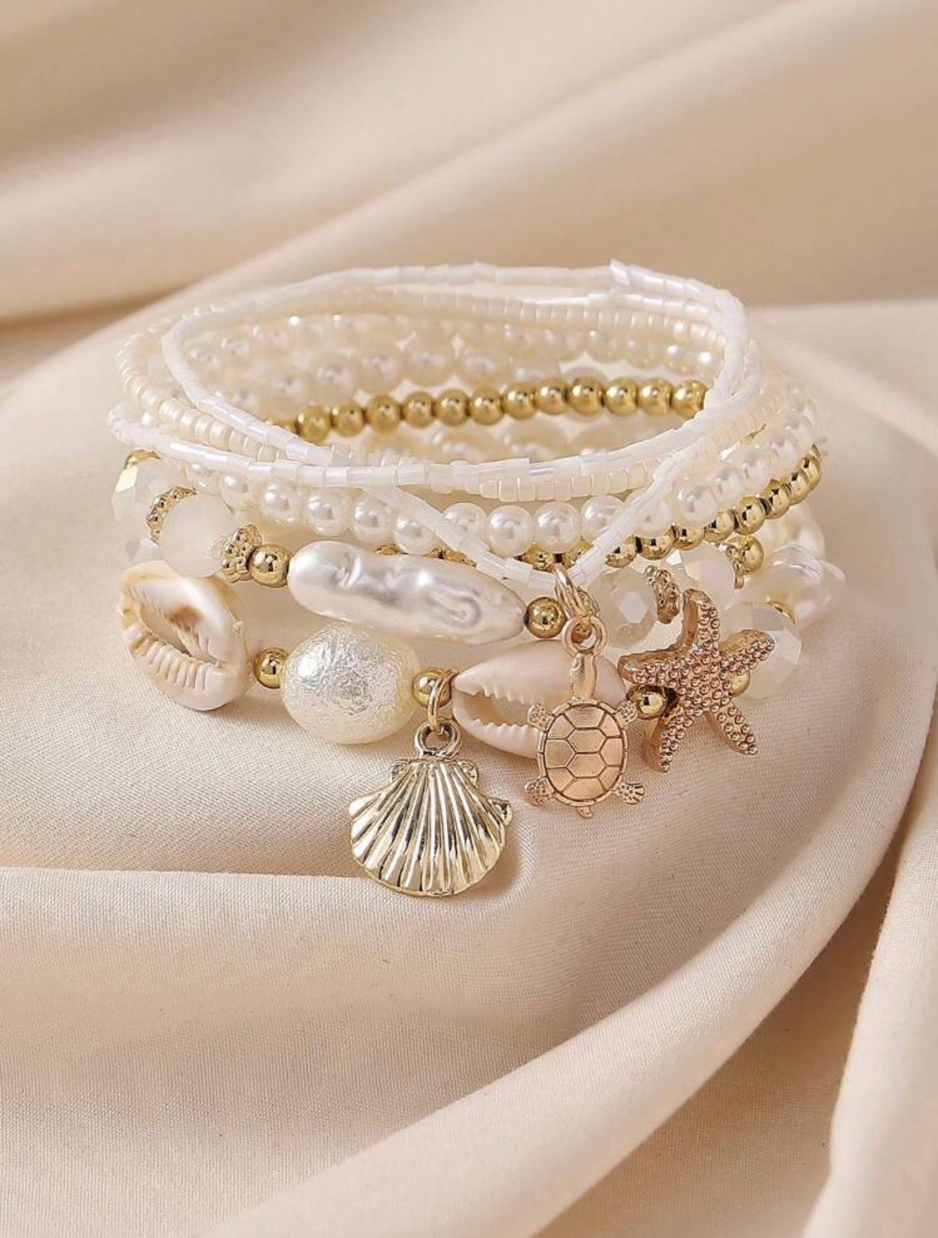 Ocean Wave Beaded Bracelet