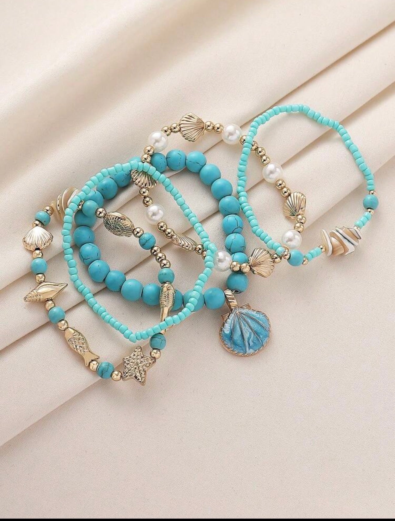 Ocean Wave Beaded Bracelet