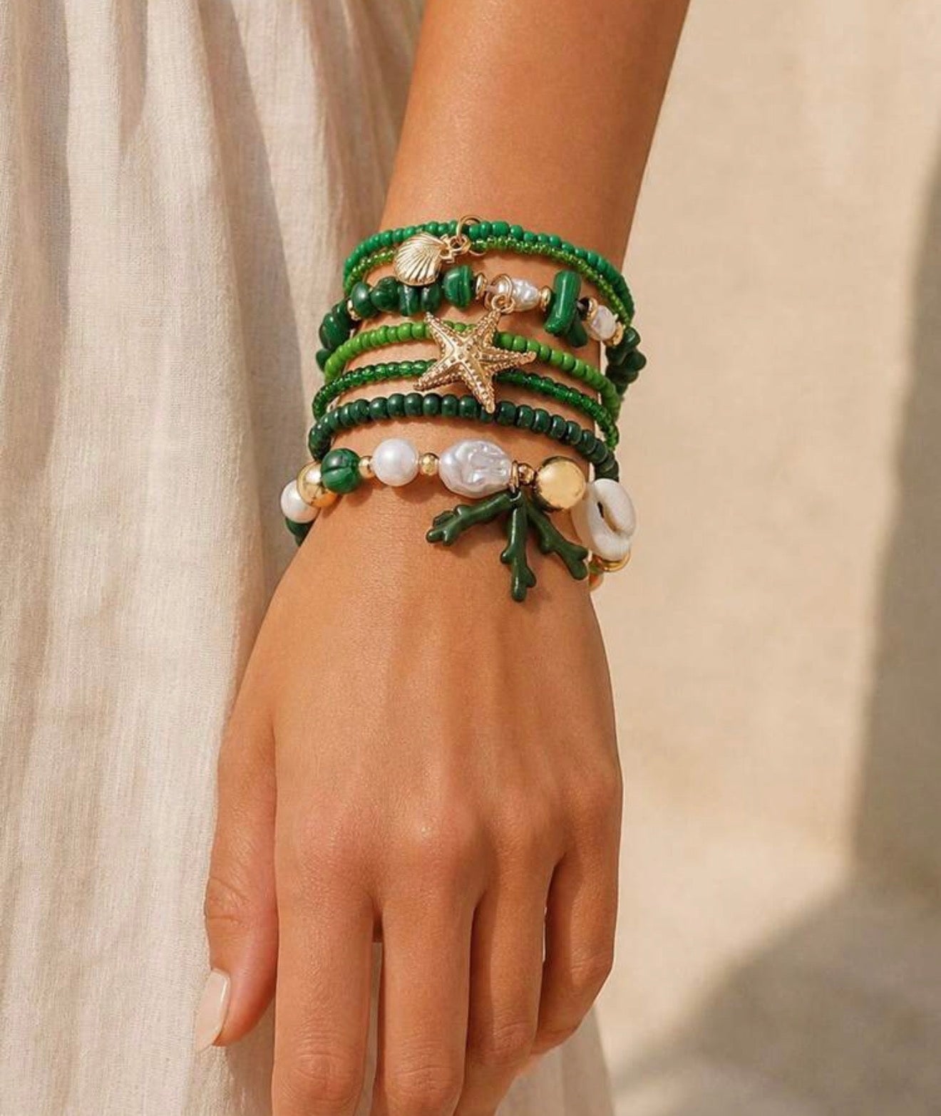 Ocean Wave Beaded Bracelet
