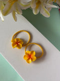 Plumeria Flower Hair Ties