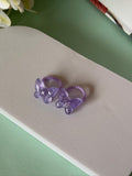 Lavender Glitter Butterfly Hair Ties