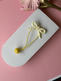 Bow & Ball Hair Tie