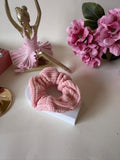 Blush Pink Waffle Scrunchie
