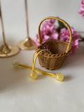 Lemon Yellow Pearl Bead Hair Ties