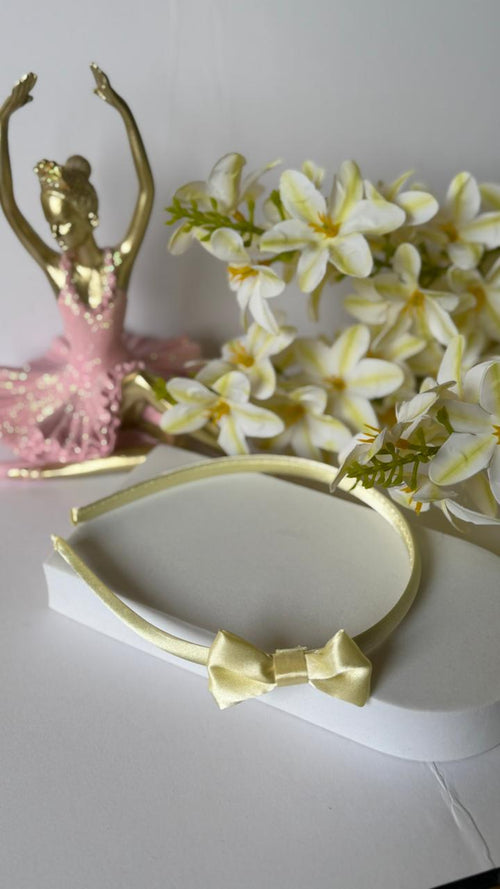 Buttercup Satin Bow Headband