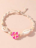 Pink bloom beach anklet