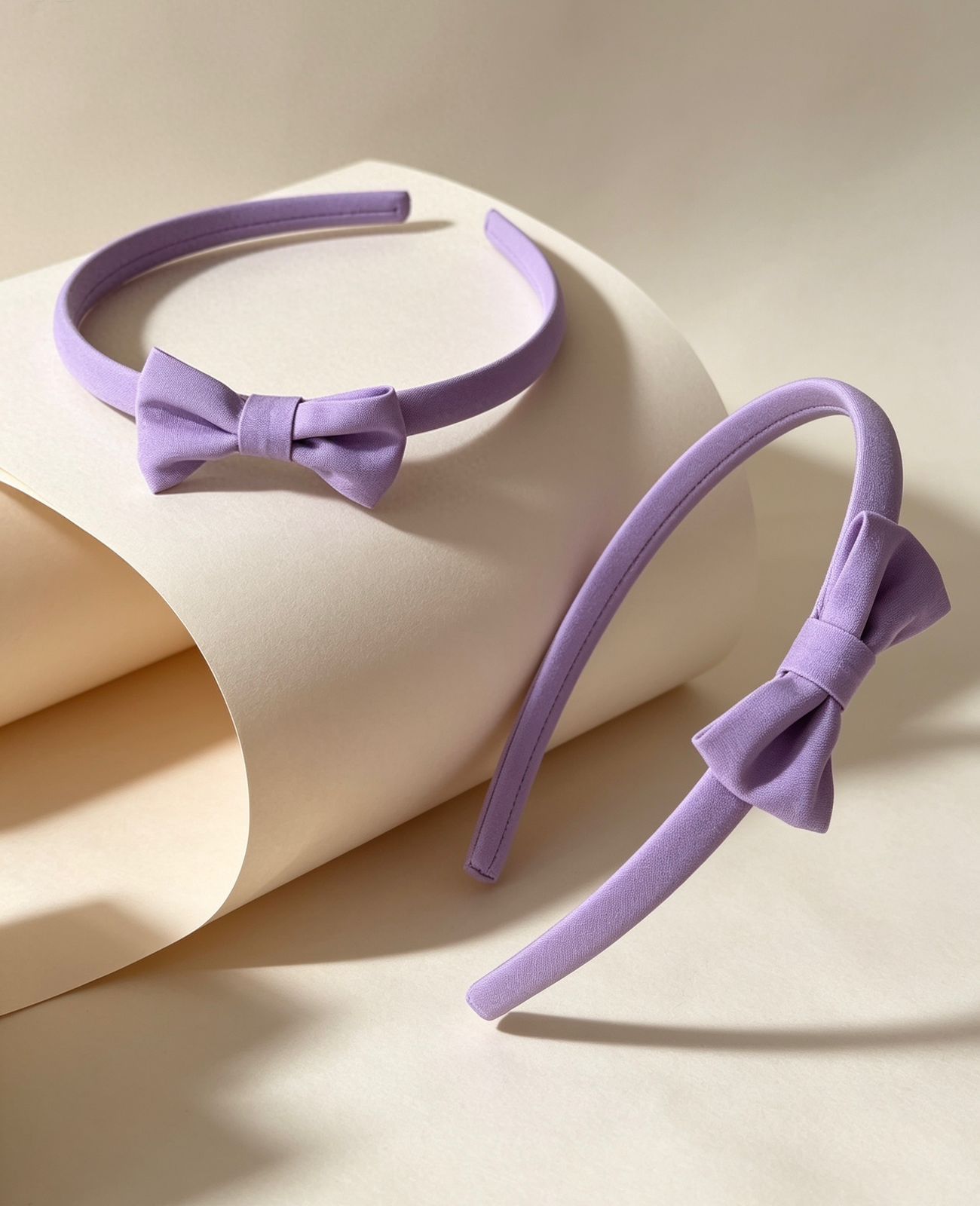 Pastel Lavender Bow Headband