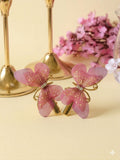 Rosewood Butterfly Hair Clips