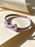 Lavender Floral Bow Headband