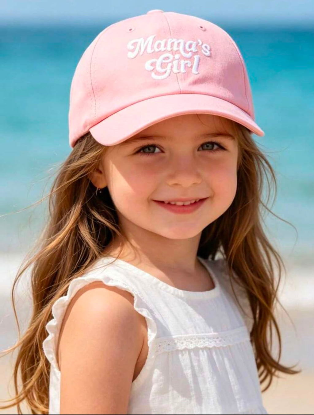 Mama's Girl" Embroidered Baseball Cap – Pink Cotton Dad Hat