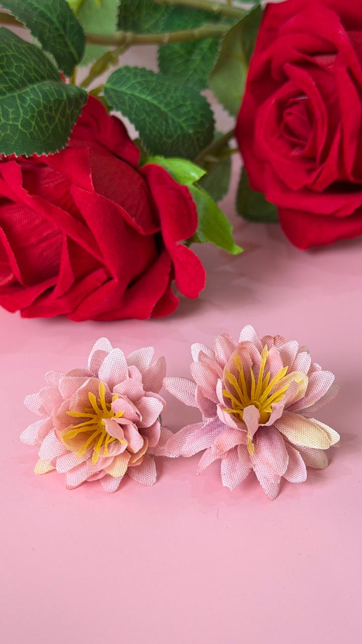 Girls Multi-Color Fabric Flower Hair Accessories