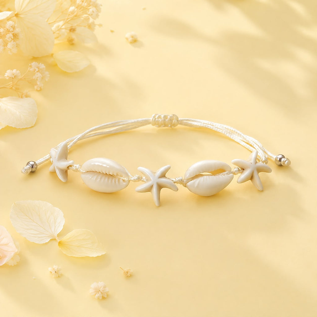Starfish & Shell Bracelets| Ocean Beach Jewelry