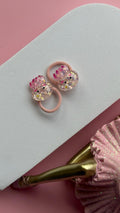 Pink Glitter Jellyfish Hair Ties