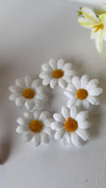 Girls White Daisy Hair Accessories Set