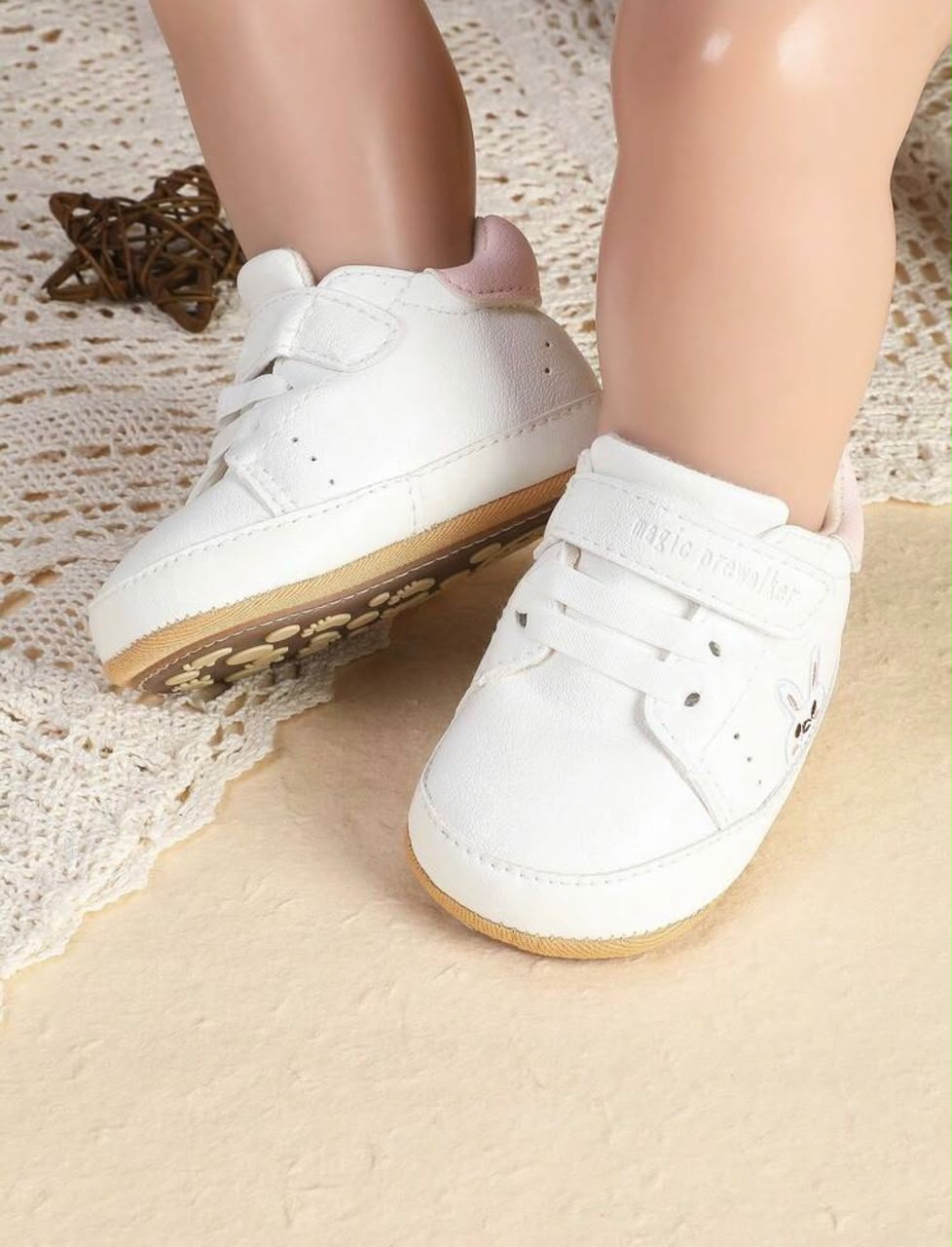 White Baby Sneakers | unisex| | 6–12 Months