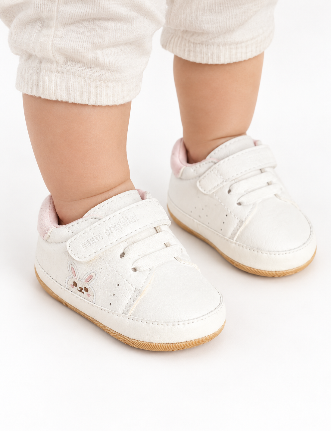 White Baby Sneakers | unisex| | 6–12 Months