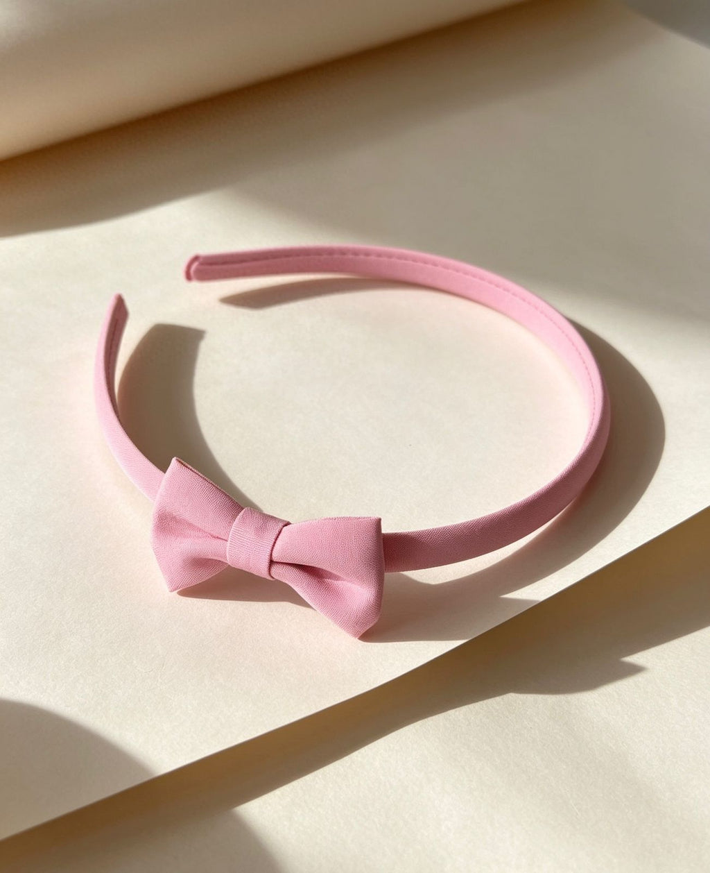 Pastel Pink Bow Headband