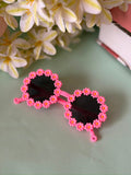 Daisy Flower Sunglasses for Kids – Pink Floral Round Sunnies