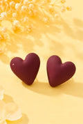Burgundy earrings - Vintage