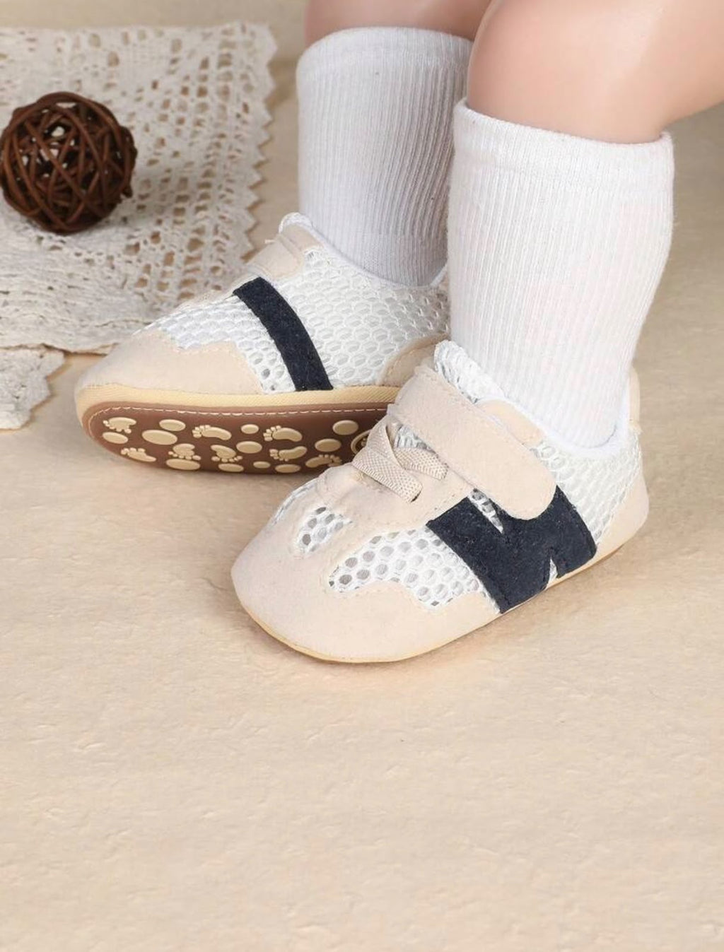 Baby Boy Mesh Walking Shoes | Soft Sole Non-Slip First Walker Shoes