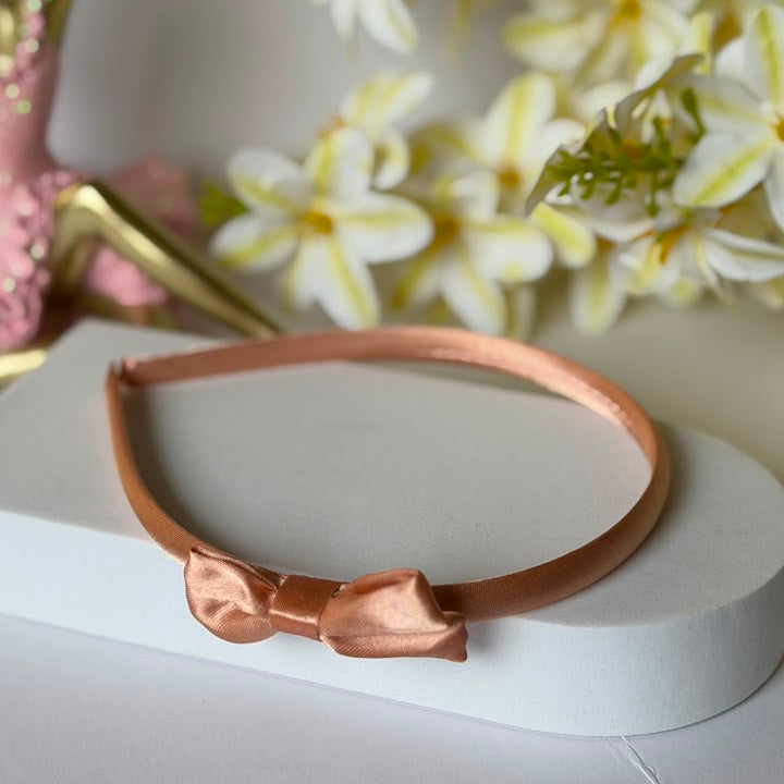 Champagne Bow Headband