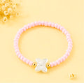 Pastel Beaded Butterfly Bracelets |Stackable Seed Bead Bracelets with Gold Accents & Mother-of-Pearl Butterflies