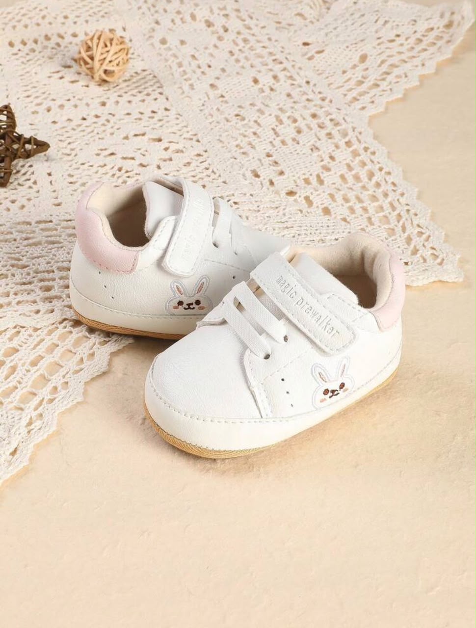 White Baby Sneakers | unisex| | 6–12 Months
