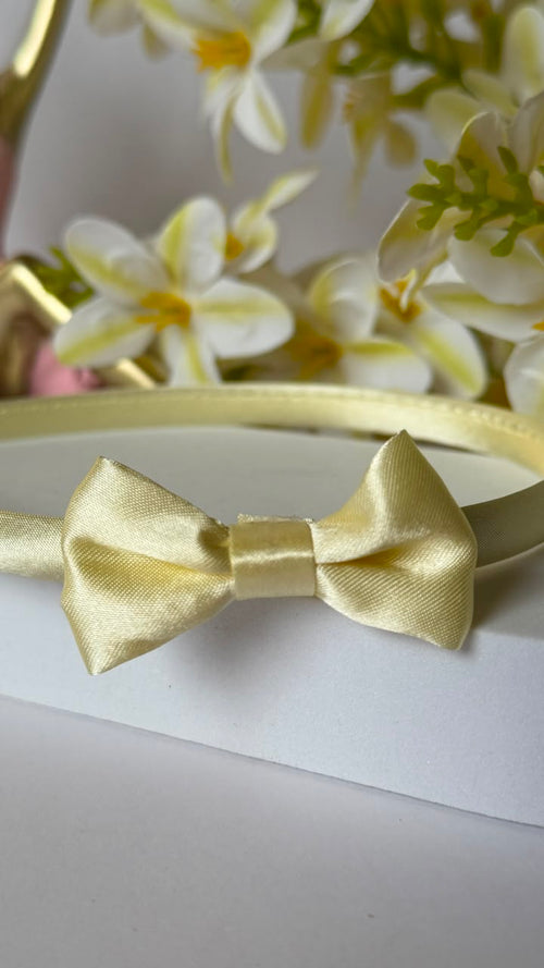 Buttercup Satin Bow Headband