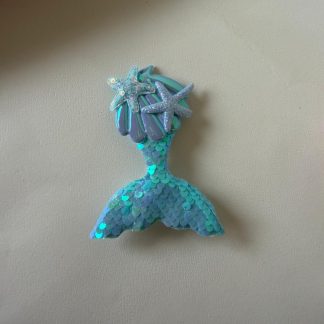 Aqua Mermaid Tail hair Clip